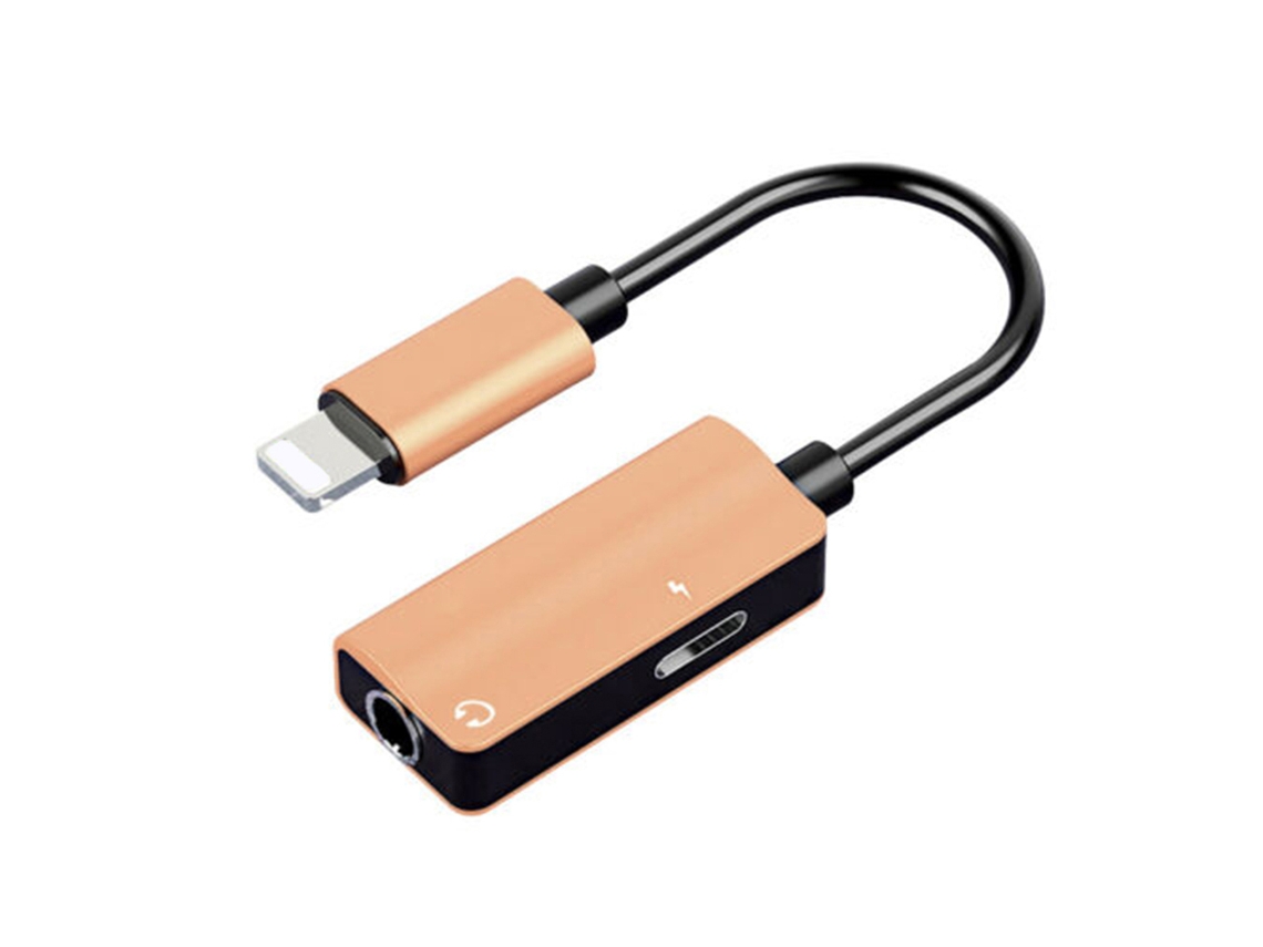 Aetheria conector Adaptador Splitter Aux para Ios com Jack de Fone de Ouvido 3,5mm
