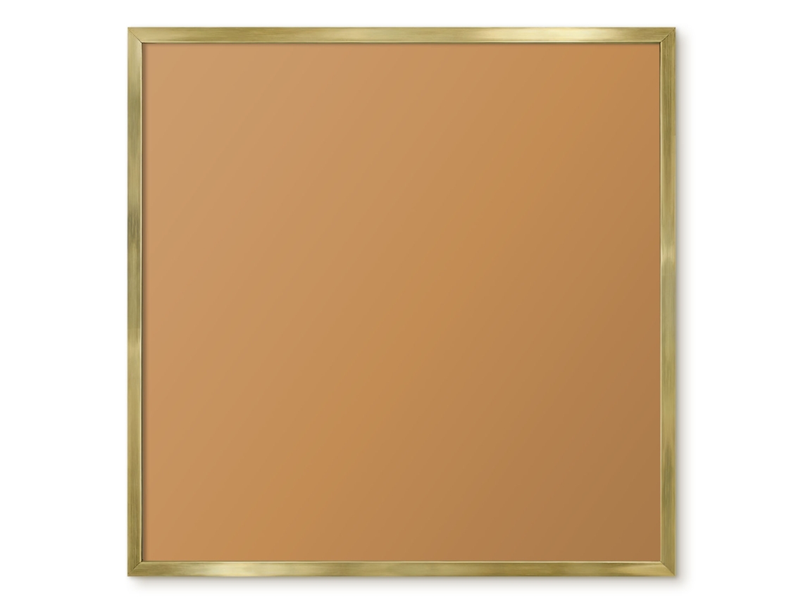 Magnetic Wall Board Brown Color For The Office Espelharte (50x50 Cm)