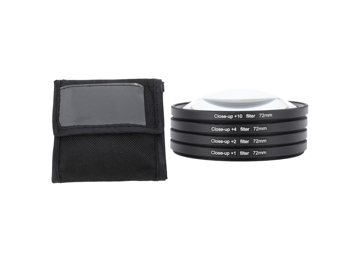 Kit De Filtros De Cierre Macro 4 En 1 +1 +2 +4 +10 Lente Óptica De Vidrio Con Funda Para Cámara Digital 72mm