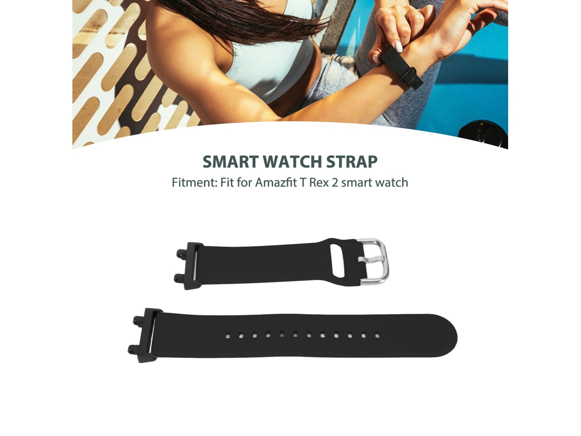 2026 cinta de Relógio de Silicone para Amazfit T Rex 2 Preta