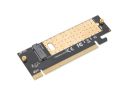 HURRISE M Key M.2 para Pcie3.0 X16 Placa Adaptadora Ssd Interface Riser Card com Dissipador de Calor para Windows/Linux/Mac