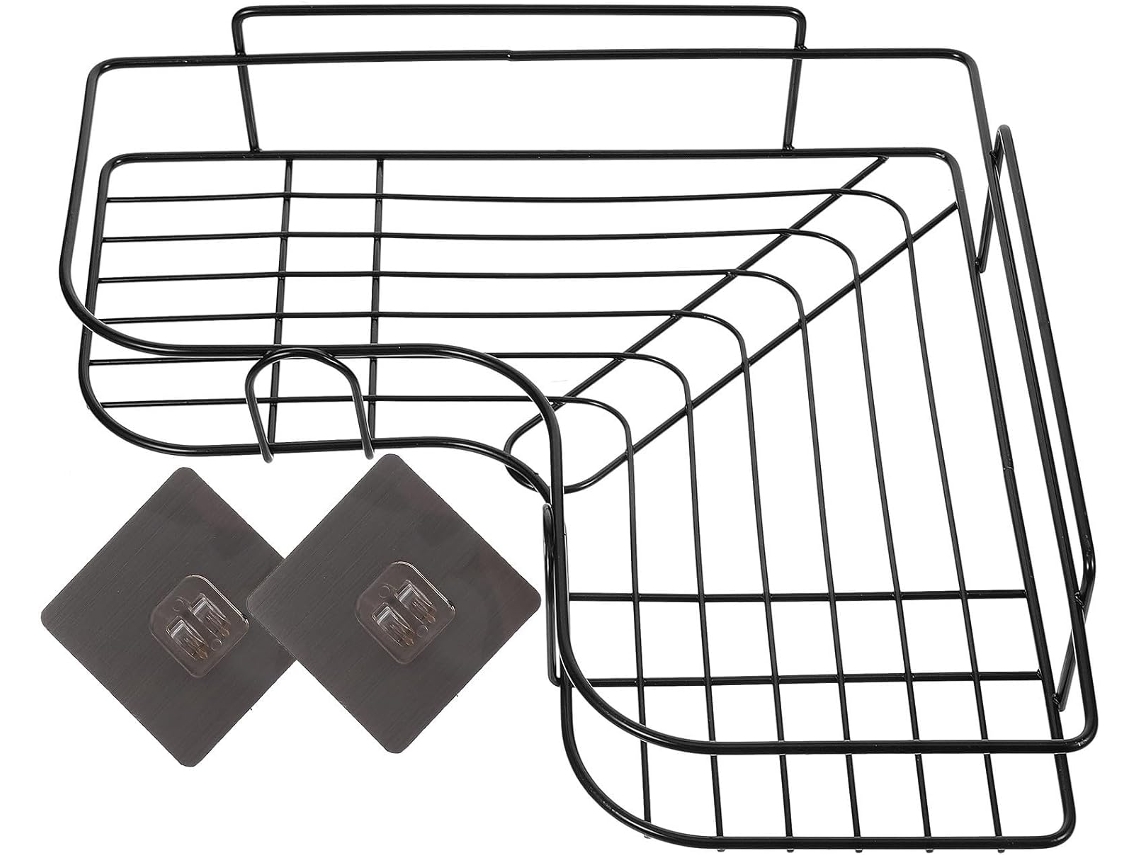 Prateleira Triangular De Parede Para Banheiro Com Estrutura Robusta Ferro E Design Simples Elegante