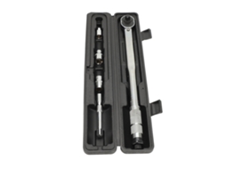 Chave de Torção Click Ajustável 1/2 Polegada 28 210nm com Sockets 17 19mm | S/MARCA