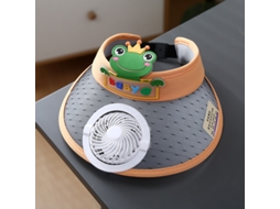 Chapéu de sol elétrico com ventilador, proteção UV, várias cores