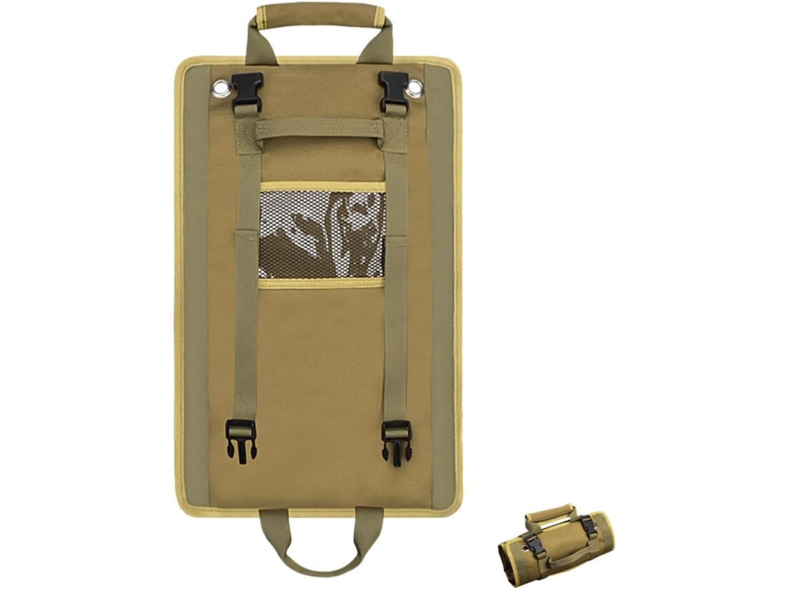 Bolsa Para Ferramentas Yarnow Em Tecido Oxford Enrolável Com Vários Bolsos Organizar, Ideal Para Carpinteiros E Uso