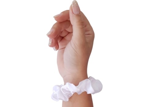Soulta Scrunchie de cetim branco