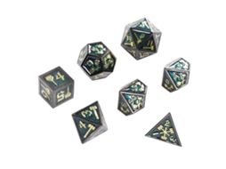 Mali 7pcs Dados de Metal Poliédricos para Rpg Jogo de Mesa Acessórios Presente Idade Acima de 14 Anos Tipo 2
