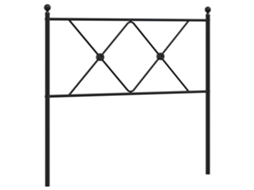 Headboard, Headboards Vidaxl Preto Aço (90 Cm)