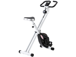 Bicicleta De Interior Dobrável Magnética 8 Níveis, Ecrã Lcd, Rodas E Assento Ajustável, Preta.