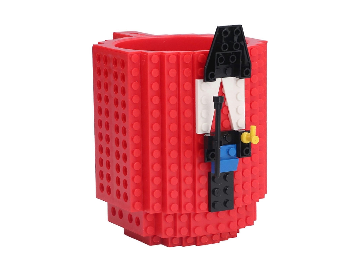 Caneca De Café Build On Bricks, Livre Bpa, 35 Cl, Divertida Com Blocos Construção Coloridos, Perfeita Para Crianças Se Divertirem Aquaforge