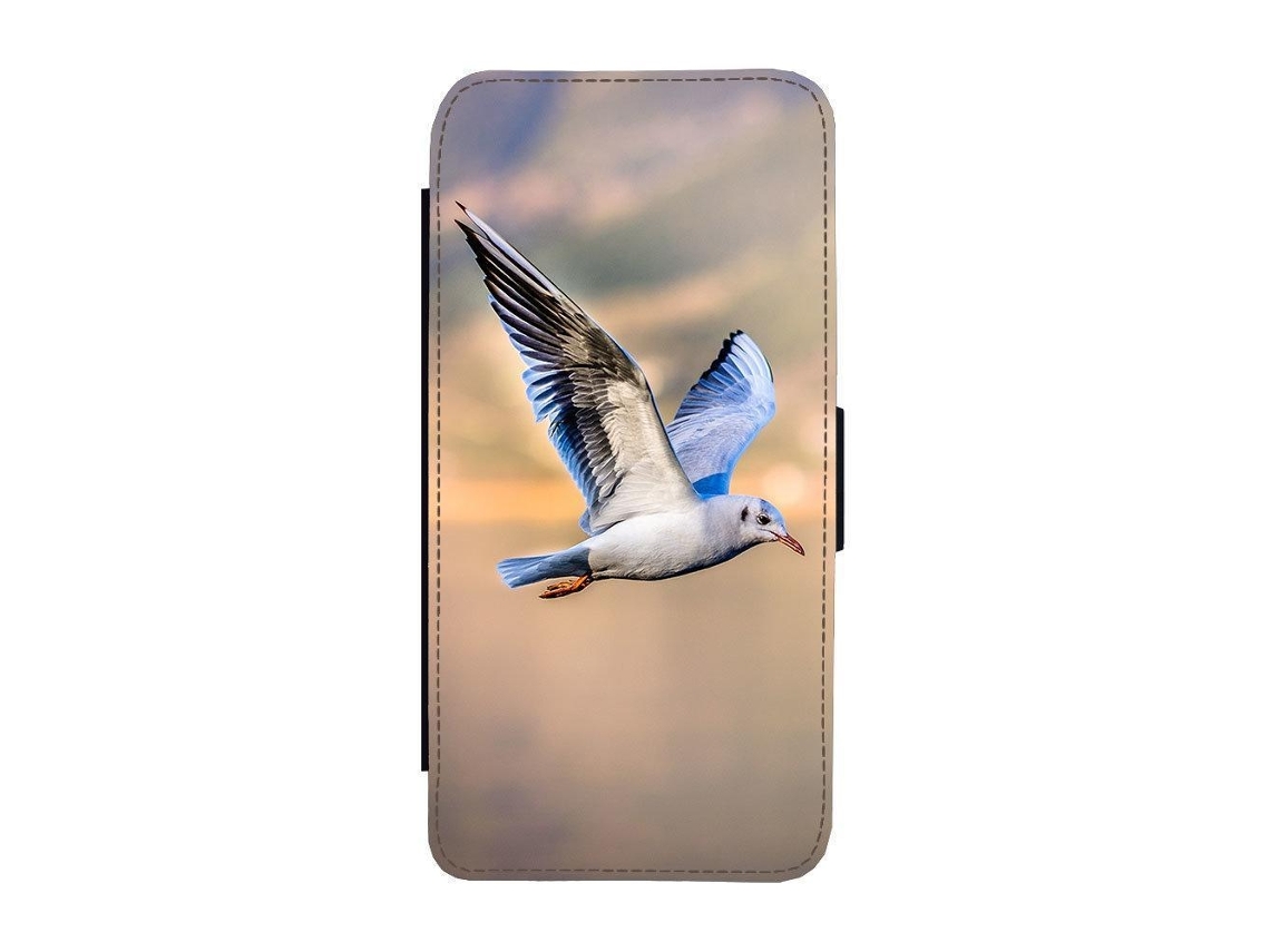Capa Flip Para Iphone 17 Pro Com Estampa De Gaivota