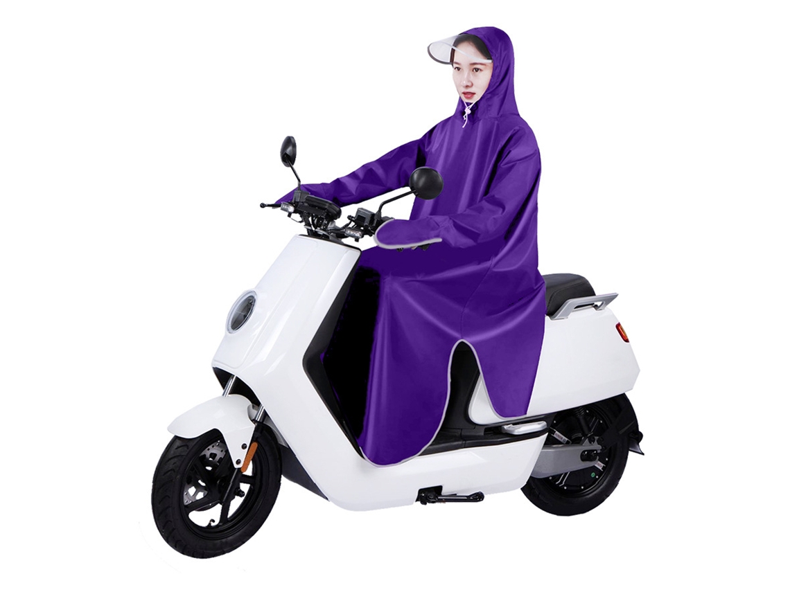 Capa de Chuva Oxford para Bicicleta Elétrica 5XL Roxa