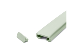 Quest Tampa De Extremidade Para Corrimão Pvc 40x8 Mm, Verde Claro