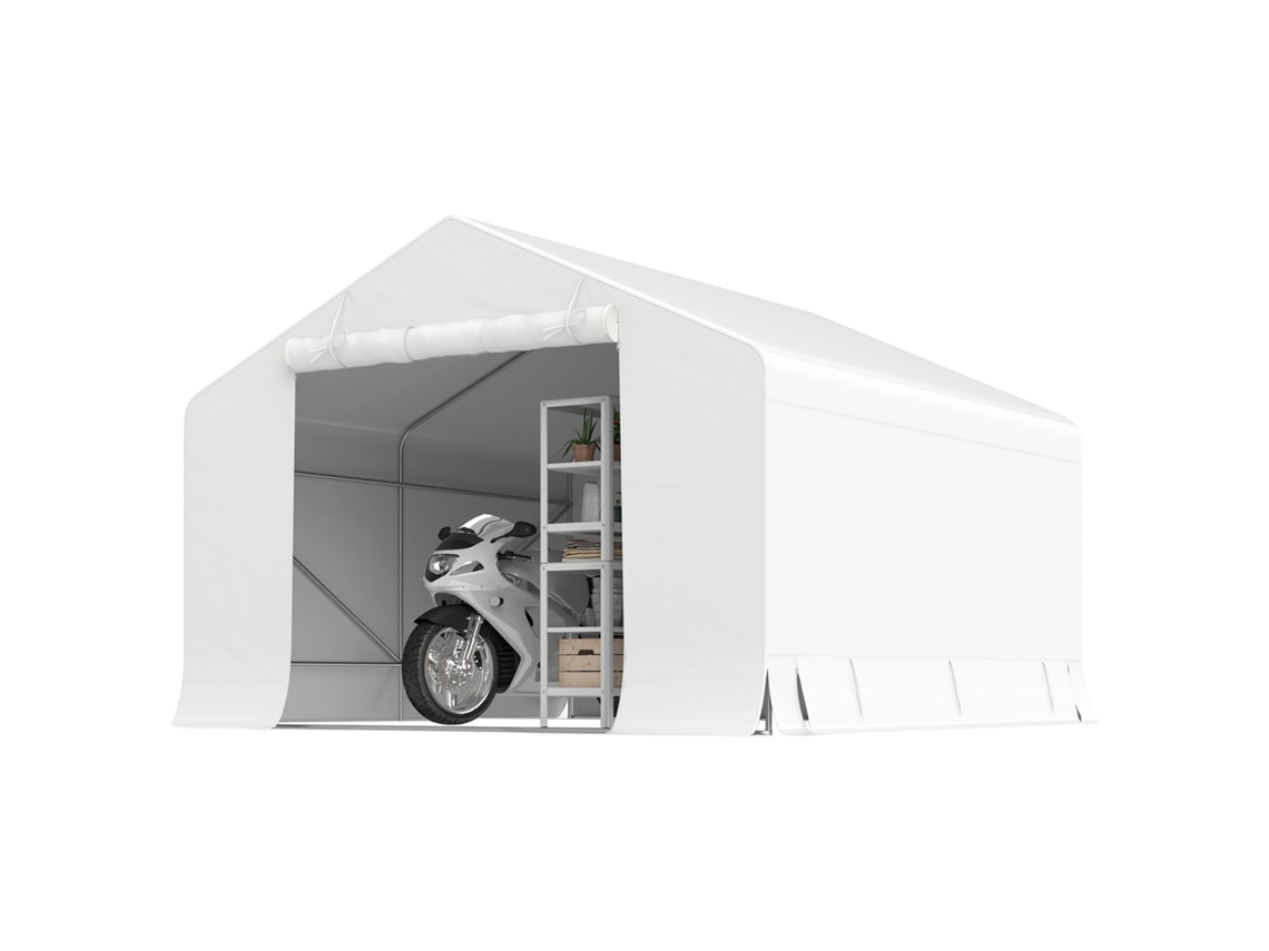 Tenda de Jardim e Garagem 3x3m com Porta de Enrolar VERIDIA CUOM