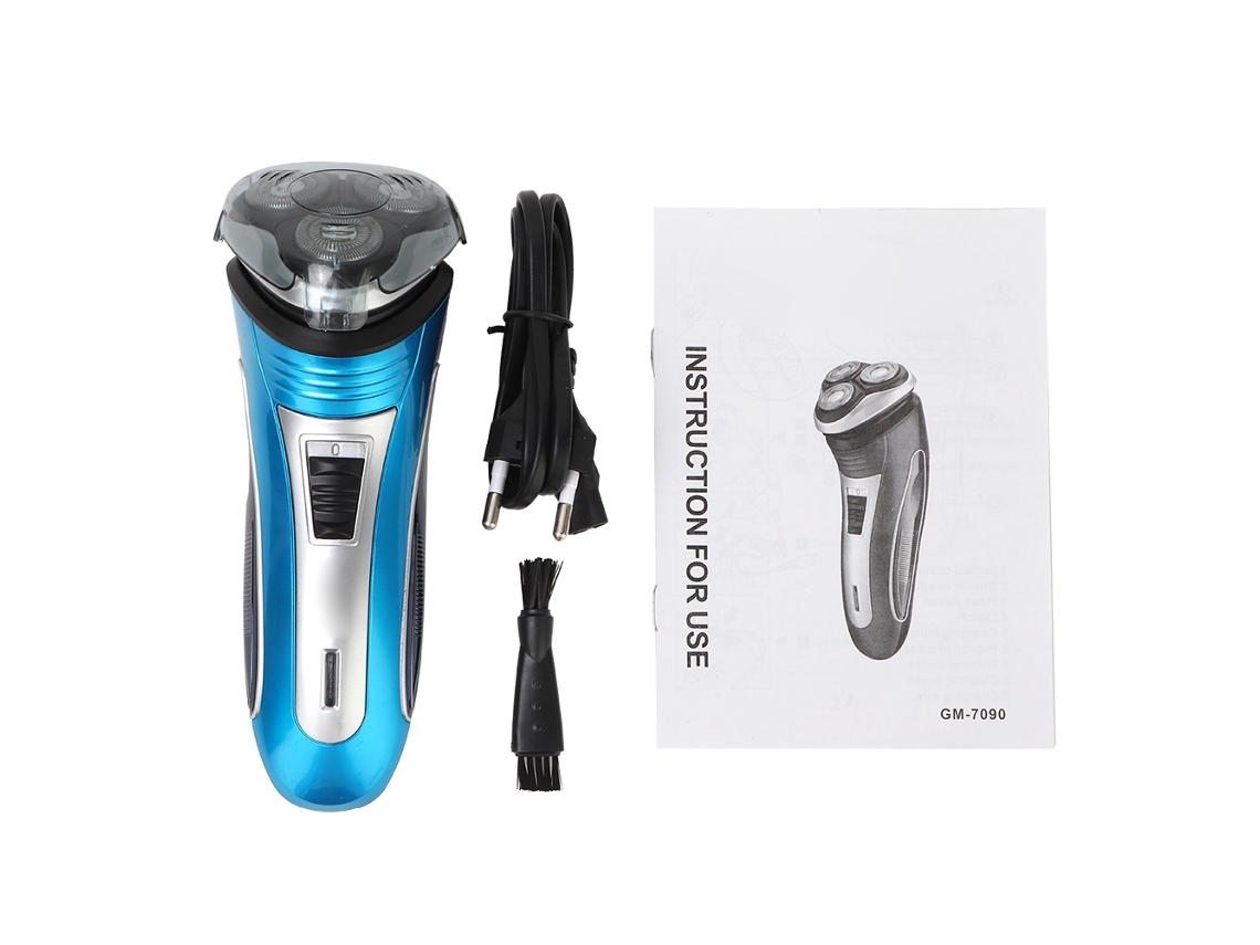 Aparelho De Barbear Elétrico Multifuncional Para Homem Com Três Lâminas Recarregável E Sem Fio, Cortador De Barba