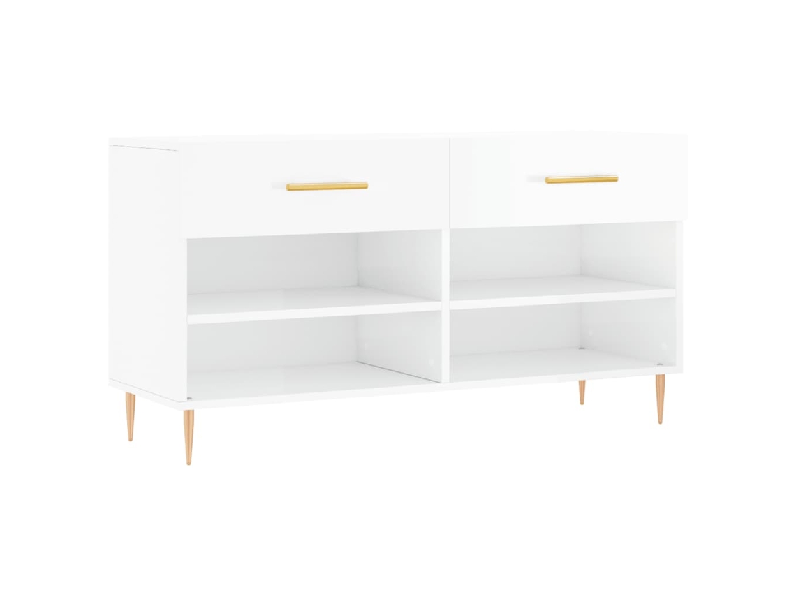Shoe Bench, Shoe Benches Vidaxl Branco Madeira Processada (n/a)