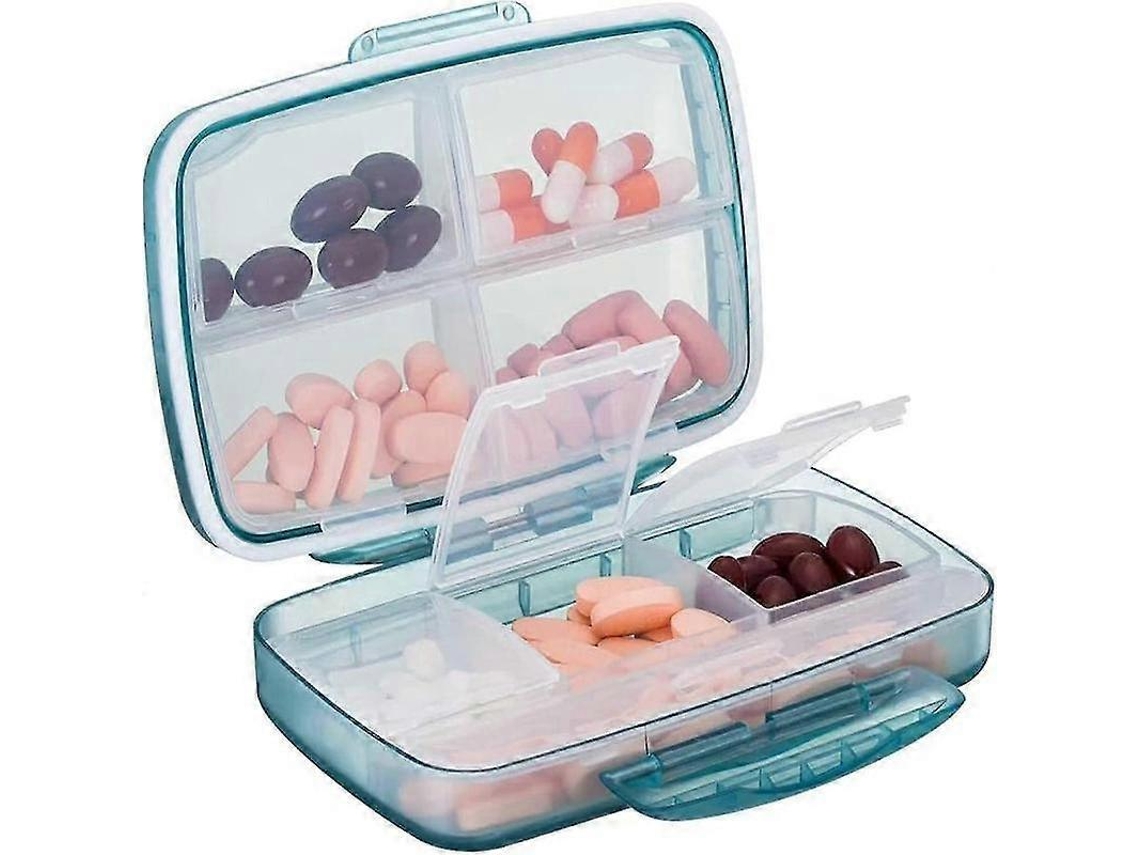 Porta Comprimidos Portátil Com 8 Compartimentos, 1 Unidade. Nostalgia88