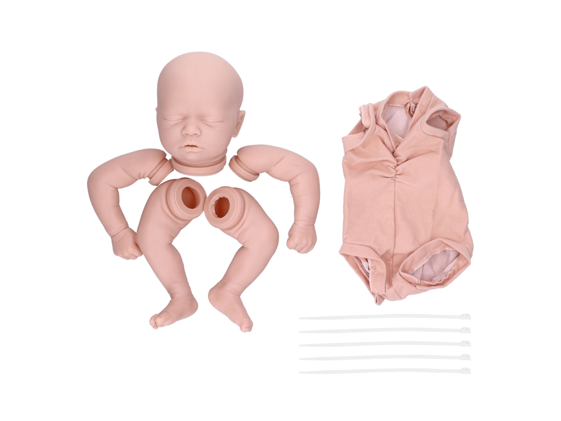 2026 kit de Boneca Reborn de 18,5 Polegadas Diy com Vinil Não Pintado e Inacabado para Artesanato