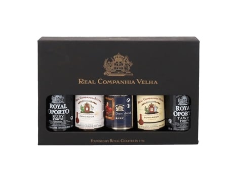 Pack Vinho Portos Miniaturas Real Companhia Velha 5x5cl