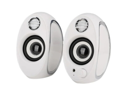 Mini alto-falante USB portátil, subwoofer pequeno, alto-falante Yizhood branco