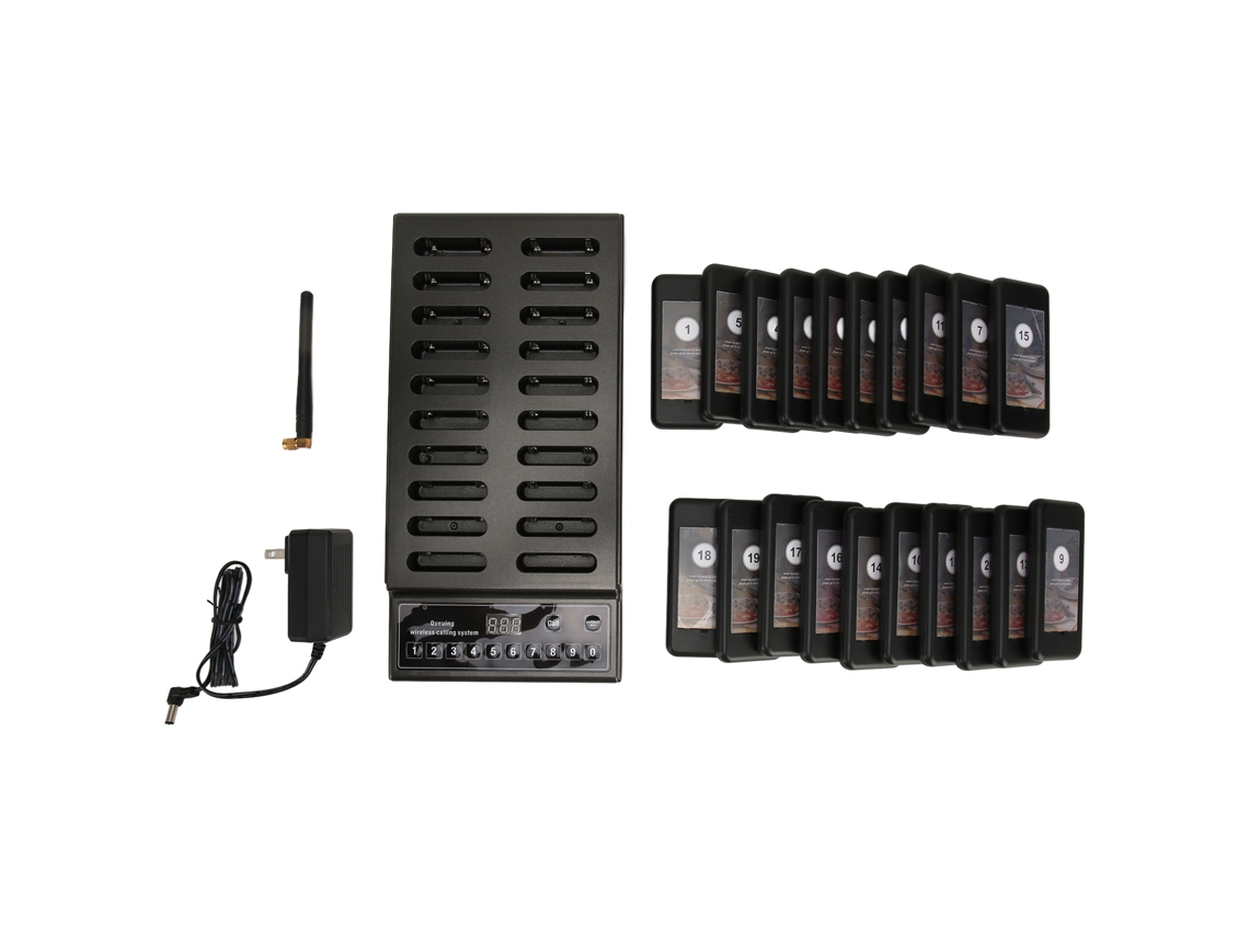 Sistema de Chamada Sem Fio 20 Beepers Pagers Restaurante Food Truck