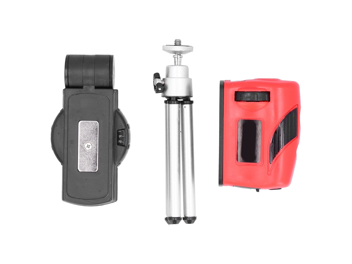 Nível Com Feixe Vermelho Duradouro Abs Equipamento De Medição Prático Com Base E Tripé