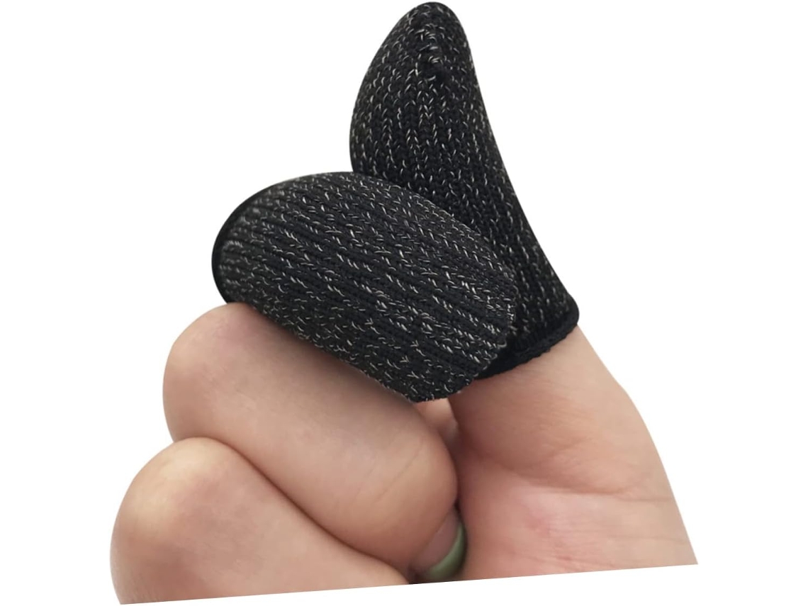 Conjunto De 10 Protetores Dedo Antiderrapantes Angooily Para Telas Sensíveis Ao Toque, Respiráveis E Elásticos, Ideais