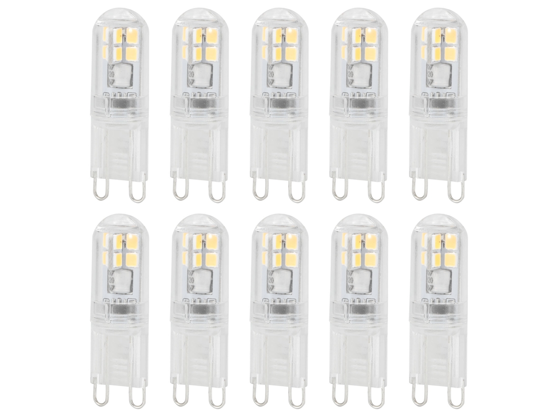 10 peças Lâmpada G9 1.4W 16 LEDs 230V | S/MARCA