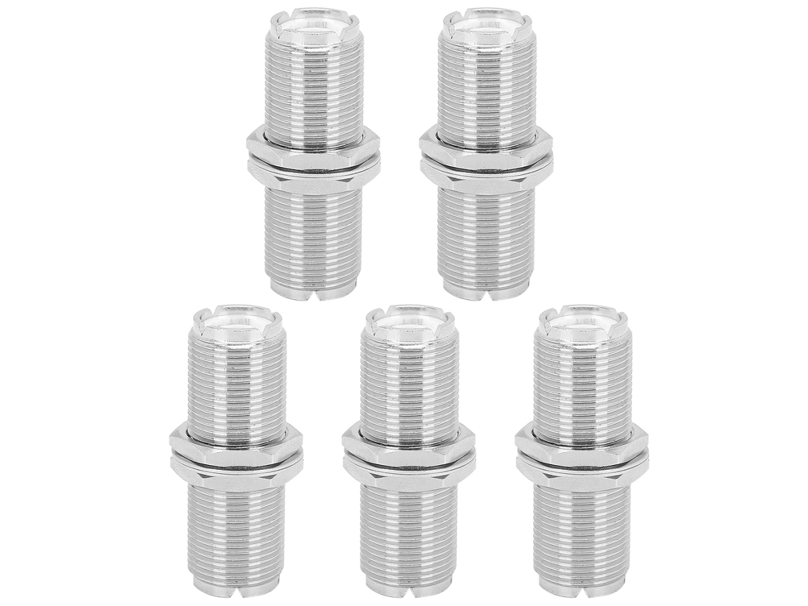 5 adaptadores Mali conector RF UHF Fêmea para fêmea, plug jack, 2 peças, pl259