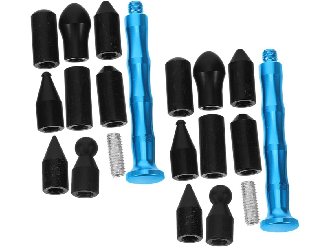 Ferramentas Para Reparo De Amassados Sem Pintura Em Automóveis, Com Cabeçotes De Duas Peças.