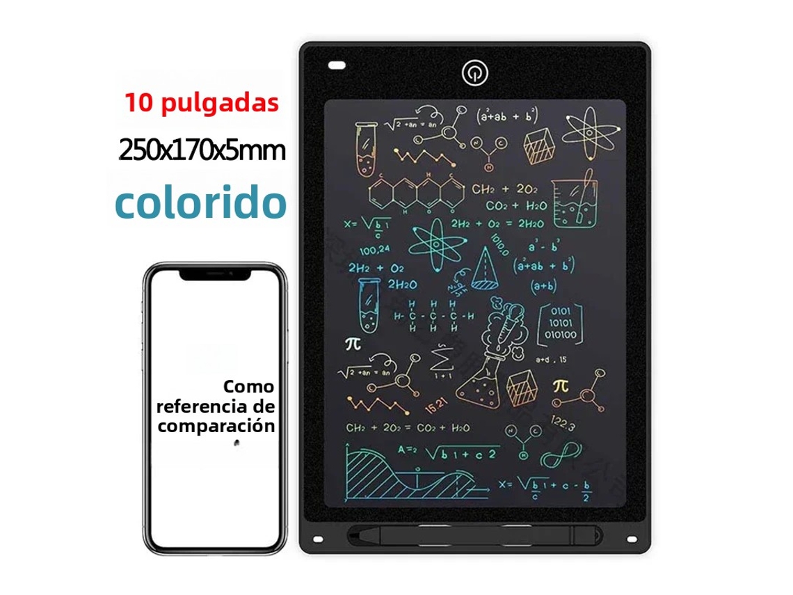 Tablet De Escrita Lcd Colorida De 10 Polegadas, Prancheta De Desenho, Prancheta Para Desenho E Esboço Infantil, Auxílio Didático