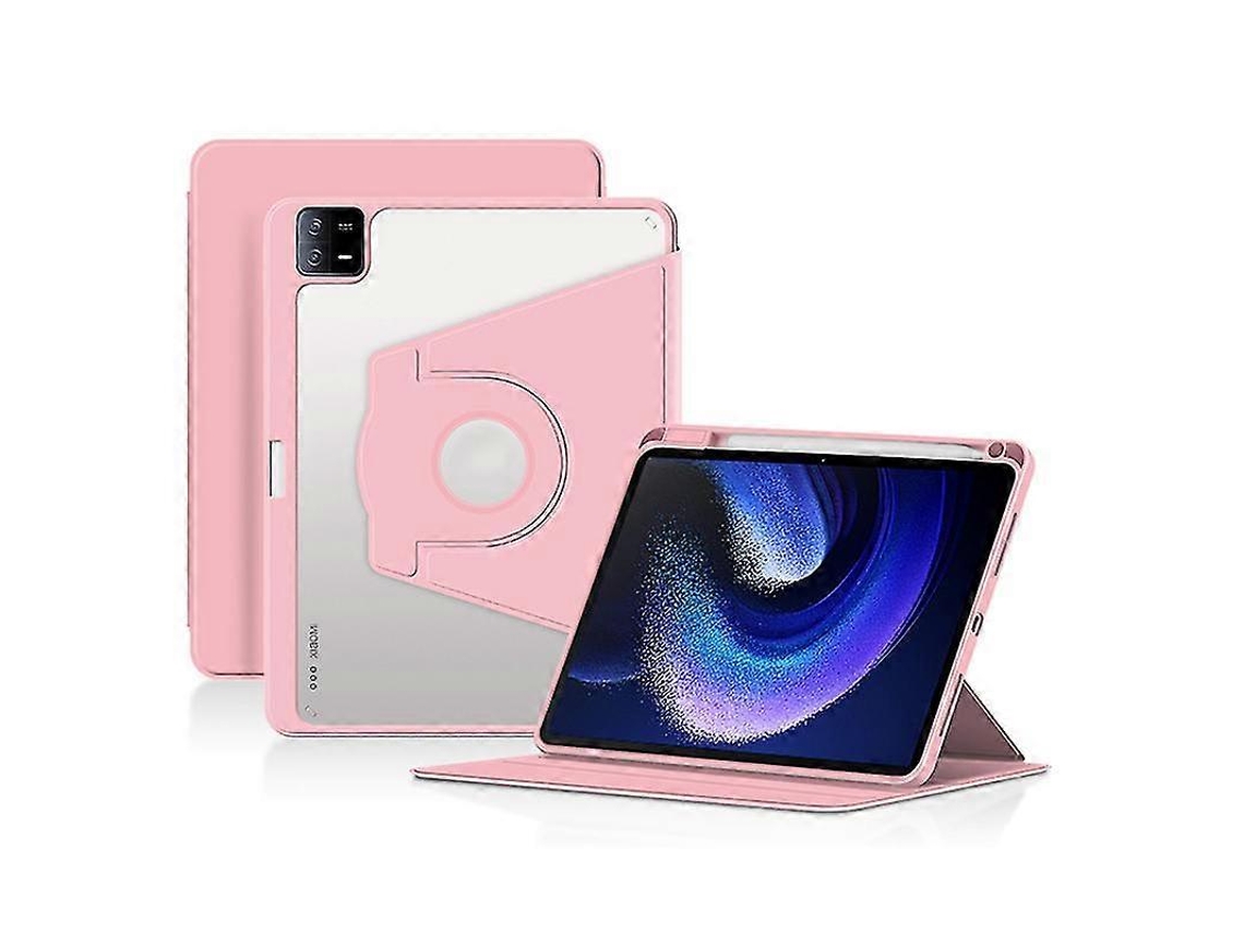 Capa Para Tablet Xiaomi Pad 6 Em Couro Pu Acrílico Com Suporte Giratório, Protetora Inteligente Porta Caneta. Tuotuo