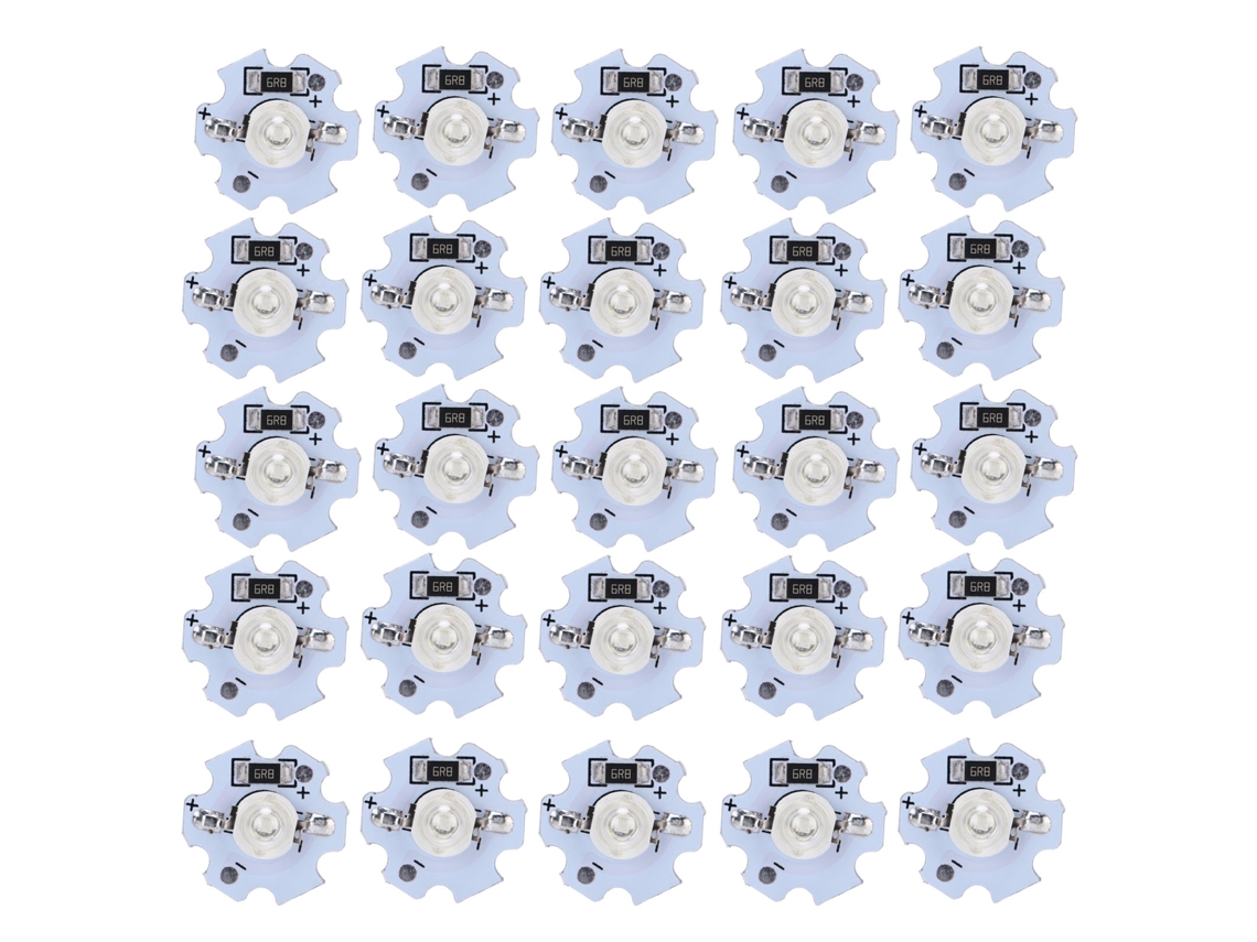 25 peças Chips LED Alta Potência 1W 5V 200lm 395‑400nm | S/MARCA