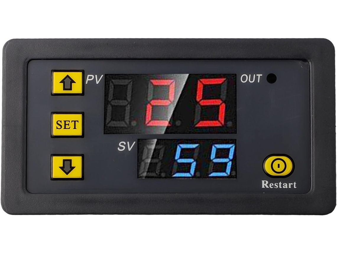 Módulo De Temporizador 24v Com Configurações Programáveis E Display