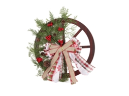 Guirnalda de Natal com Laço Vermelho para Porta de Entrada e Decoração de Outono LAXISCREED