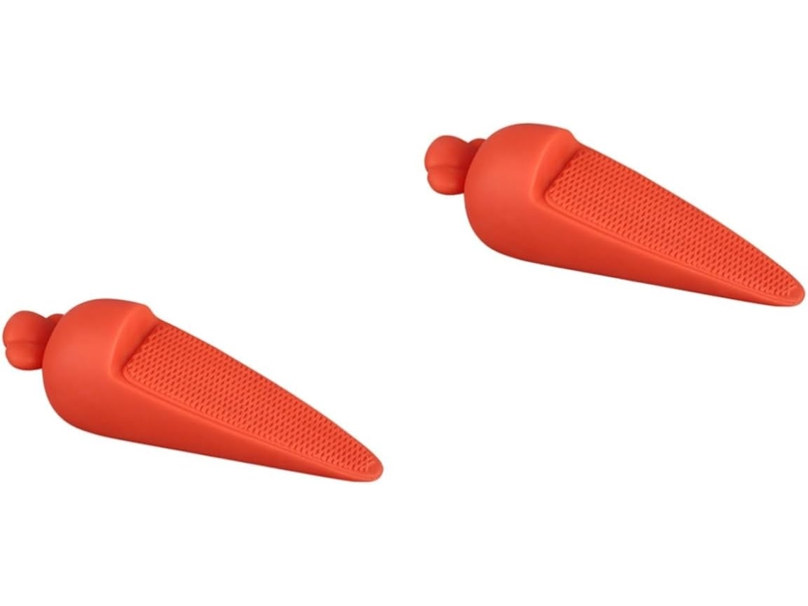Conjunto De 2 Batentes Porta Silicone Em Formato Cenoura,ferramenta Antiderrapante,suporte...