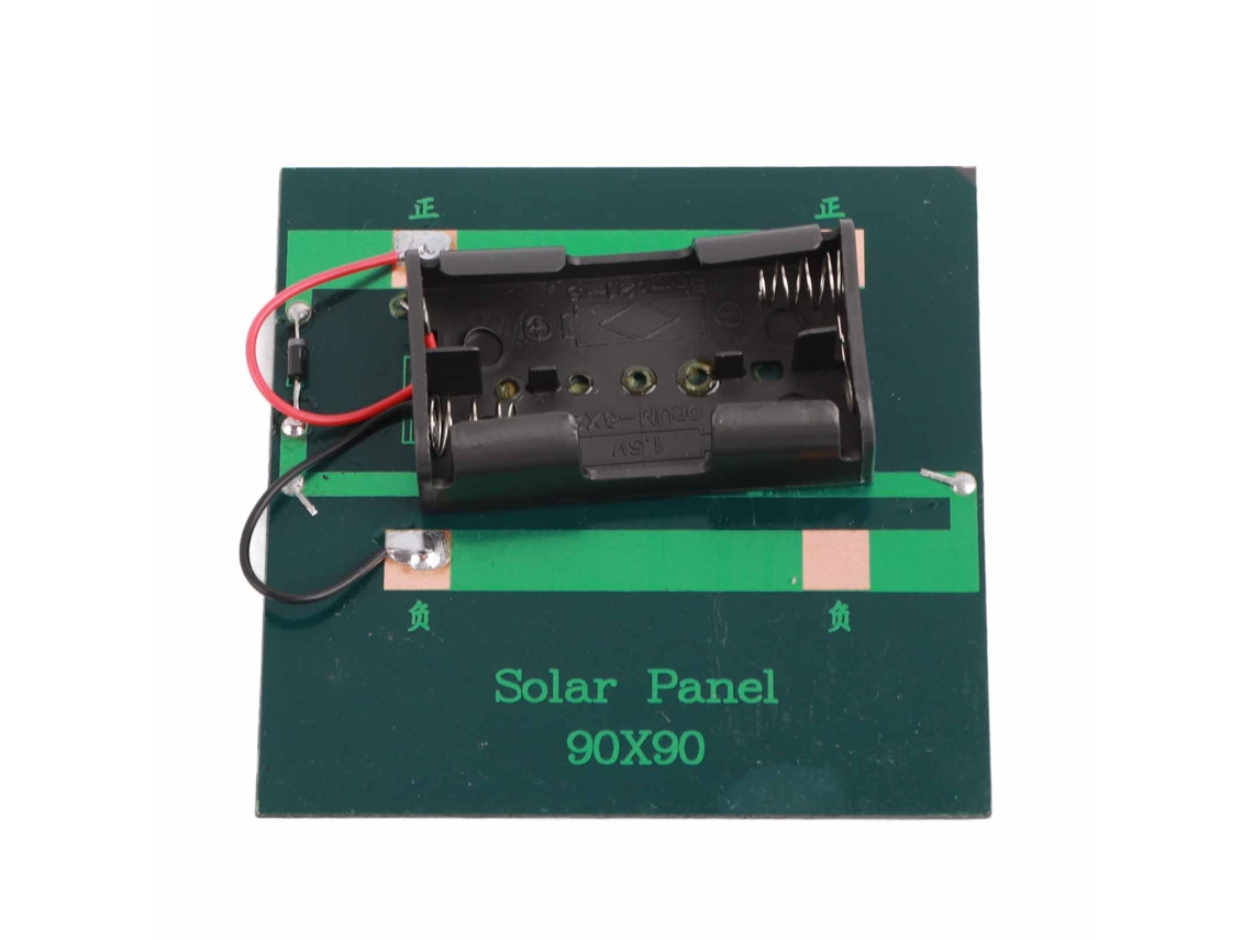 Placa De Carregamento Solar 1w Dc4v Para Baterias 2xaa 1.2v Fonte De Energia