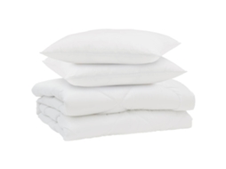 Edredão De Verão Simples 3 Pcs | Edredom | Duvet Branco Microfibra