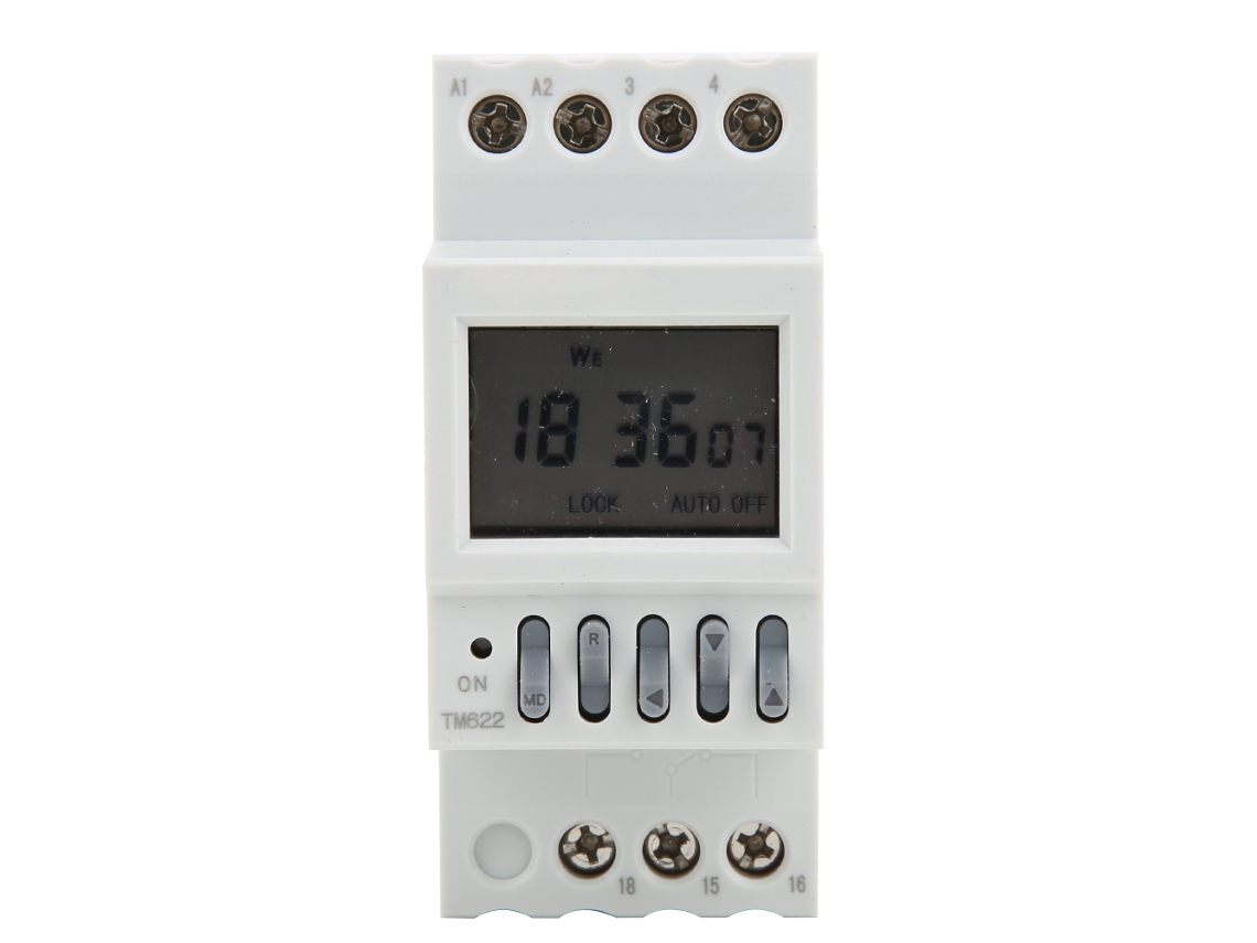 Interruptor De Energia Com Timer Digital Tm622 Para Din Rail Com Função De Contagem Regressiva Ac220v