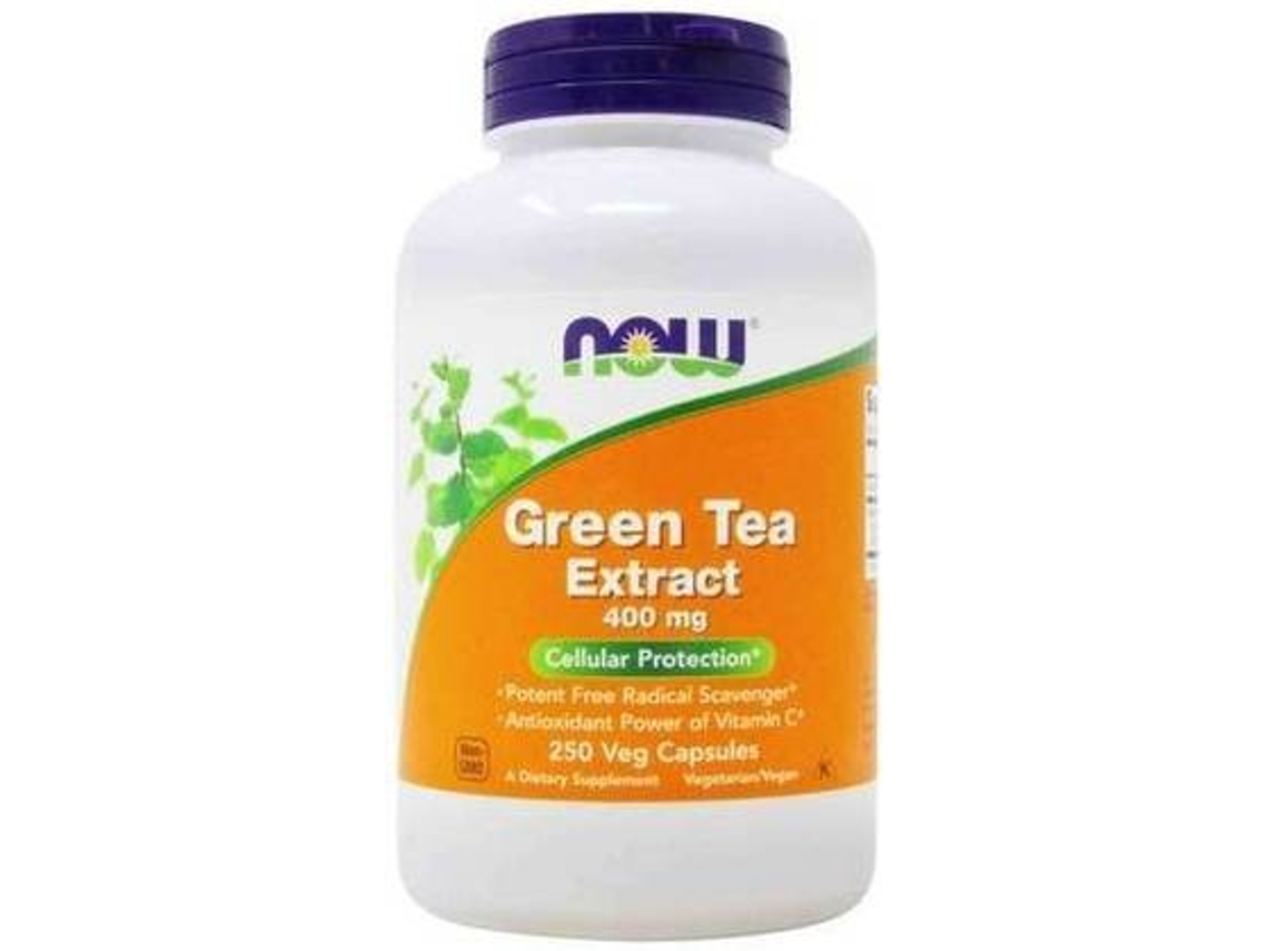 Suplemento Alimentar NOW Extrato De Chá Verde (250 cápsulas vegetais de 400mg)