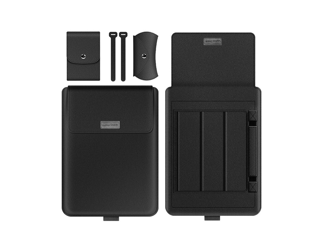 Lurelia Bolsa Para Portátil 11-12 Polegadas, Dobrável, Interior Macio, Em Pu/couro Sintético