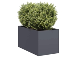 Vidaxl Vaso/floreira 40x80x40 Cm Aço Laminado A Frio Antracite