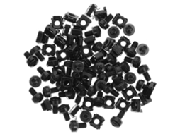 Porcas Gaiola Mikinona 50 M6 Em Aço Carbono Preto Para Montagem De