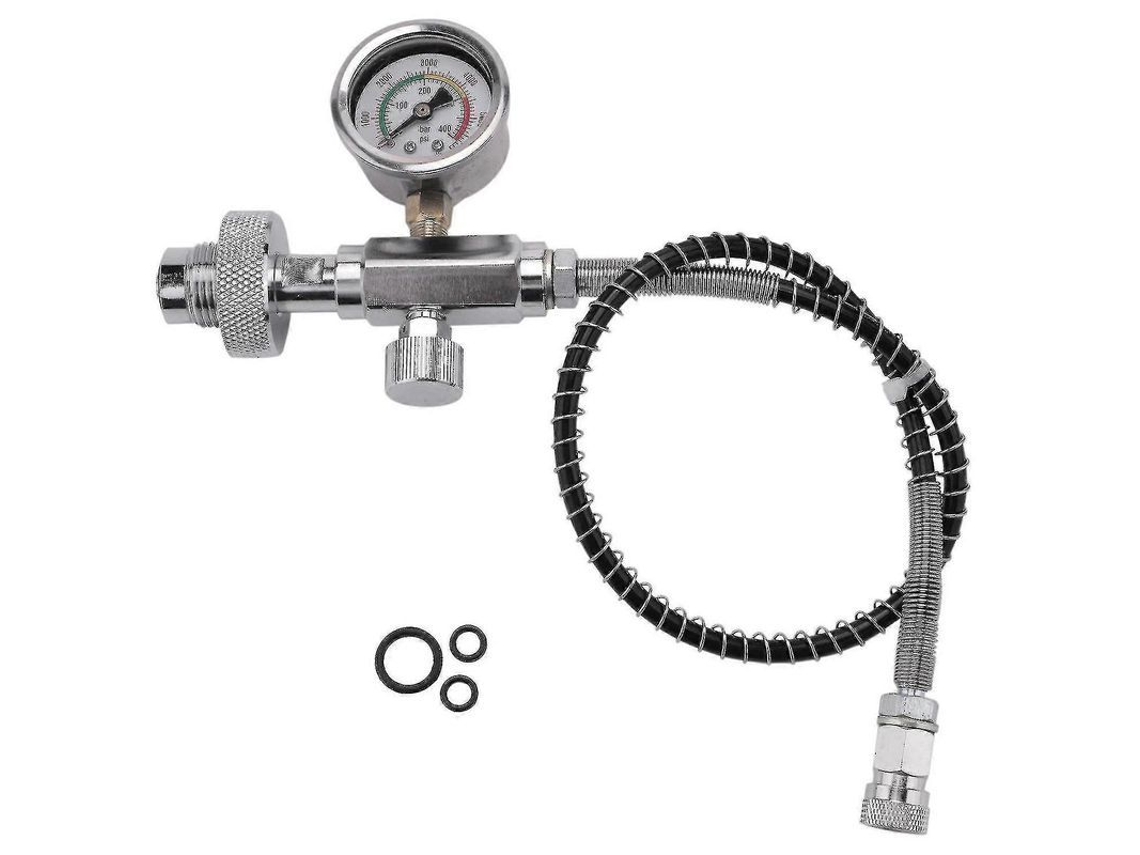 Adaptador De Carregamento Para Cilindros De Mergulho Pcp Fill Station Com Adaptador Din G5/8 Polegada E Mangueira 50cm S202