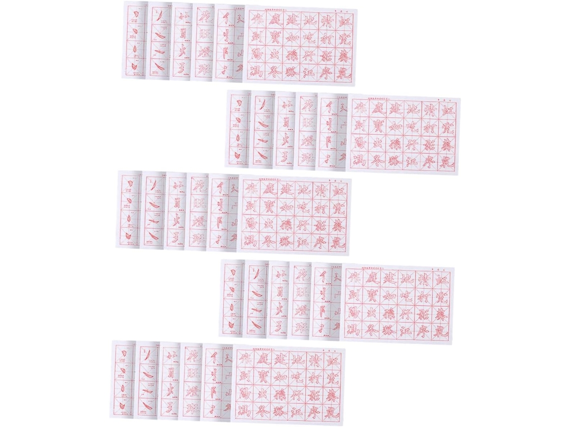 Papel Para Caligrafia Chinesa, 30 Folhas, Prática De Escrita À Mão Iniciantes, Branco, Pincel De, Escola,
