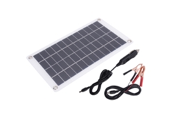 Painel Solar Portátil BRILVIBERA de Silício Monocristalino 7, 5 W e 12 V para uso externo