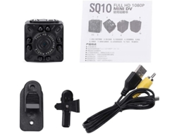 Bestvite Mini Câmera de Segurança Infravermelha Externa 1080P Câmera Oculta com Detecção de Movimento (Preta)