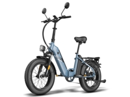 Bike Fafrees Ff20 Polar Motor 500w Bateria 48v 13.4ah2 Pneus De 20 Polegadas Freios A Disco Mecânicos Azul Acinzentado
