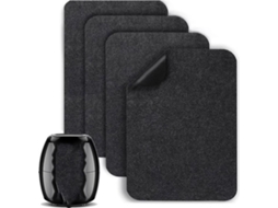 Tapetes Resistentes Ao Calor para Fritadeira a Ar, Deslizadores de Silicone Antiderrapantes para Eletrodomésticos, 4 Peças de 40x30 Cm BRILVIBERA