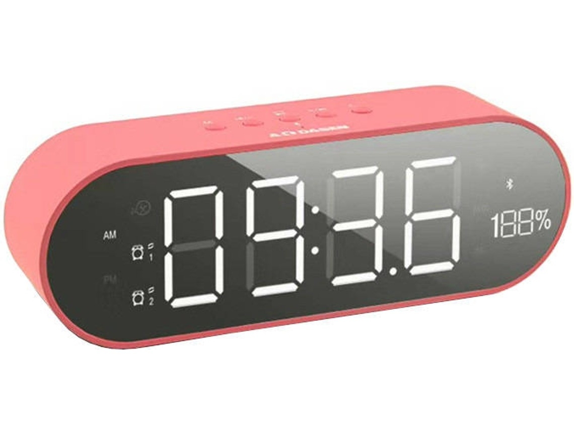 Despertador duplo rosa Ritterec